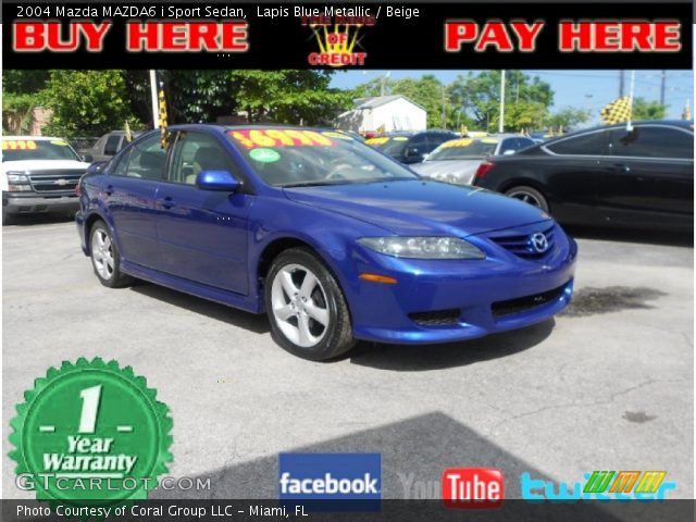 2004 Mazda MAZDA6 i Sport Sedan in Lapis Blue Metallic