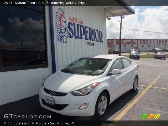 2013 Hyundai Elantra GLS in Shimmering White