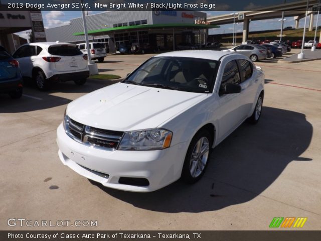 2013 Dodge Avenger SE V6 in New Bright White
