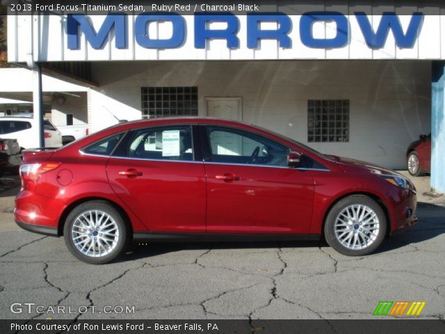 2013 Ford Focus Titanium Sedan in Ruby Red