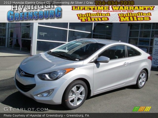 2013 Hyundai Elantra Coupe GS in Shimmering Air Silver