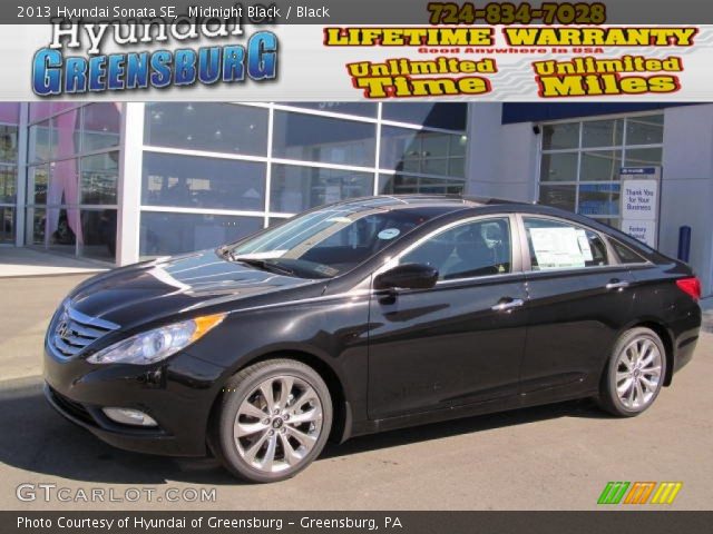 2013 Hyundai Sonata SE in Midnight Black