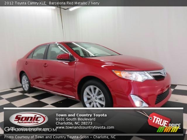 2012 Toyota Camry XLE in Barcelona Red Metallic