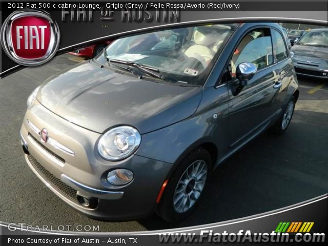 2012 Fiat 500 c cabrio Lounge in Grigio (Grey)