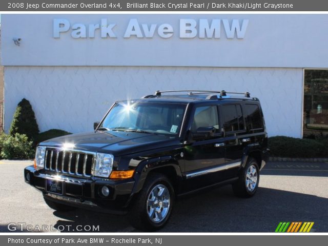 2008 Jeep Commander Overland 4x4 in Brilliant Black Crystal Pearl