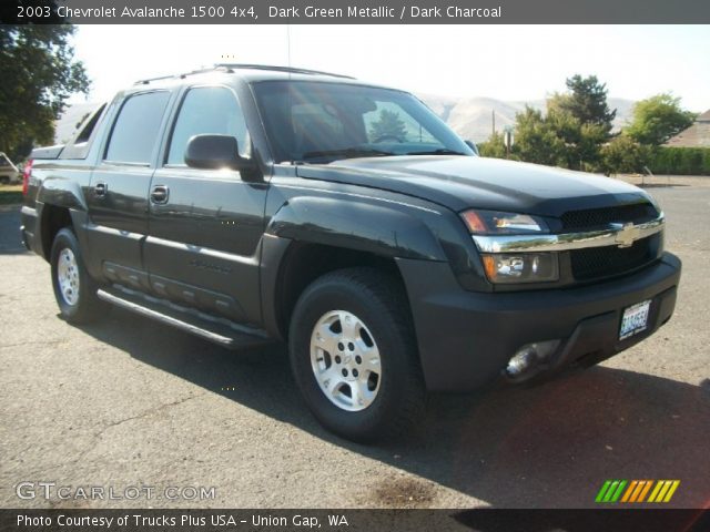 2003 Chevrolet Avalanche 1500 4x4 in Dark Green Metallic