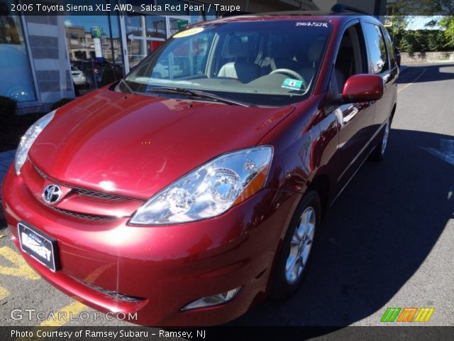 2006 Toyota Sienna XLE AWD in Salsa Red Pearl