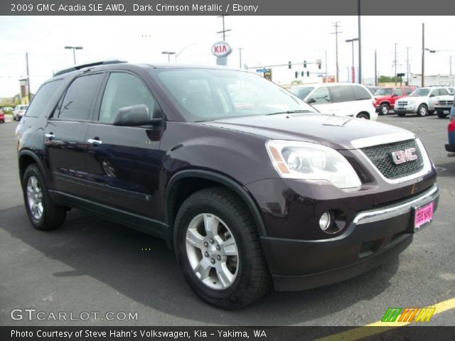 2009 GMC Acadia SLE AWD in Dark Crimson Metallic