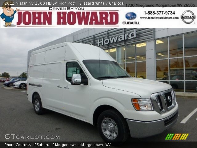 2012 Nissan NV 2500 HD SV High Roof in Blizzard White