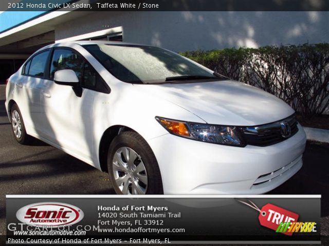 2012 Honda Civic LX Sedan in Taffeta White