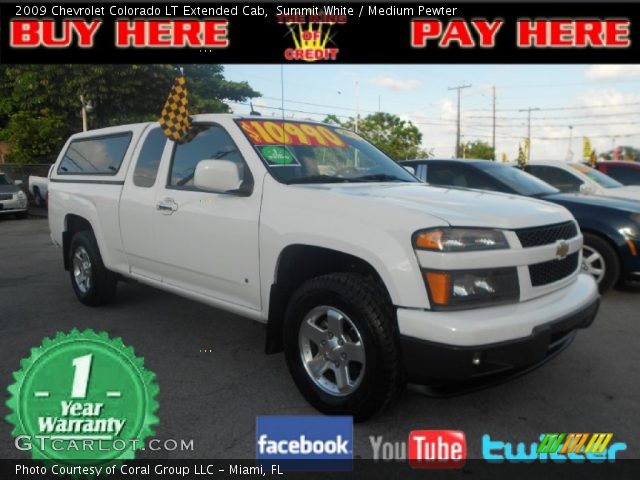 2009 Chevrolet Colorado LT Extended Cab in Summit White