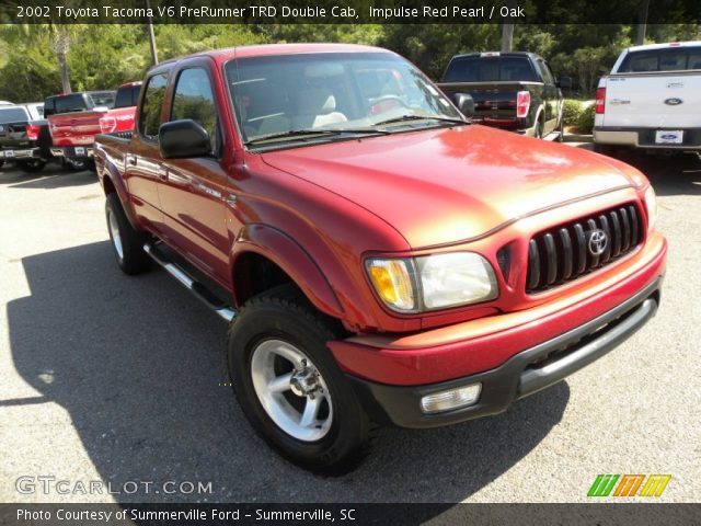 2002 Toyota Tacoma V6 PreRunner TRD Double Cab in Impulse Red Pearl
