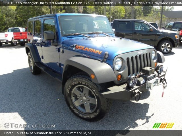 2010 Jeep Wrangler Unlimited Mountain Edition 4x4 in Deep Water Blue Pearl