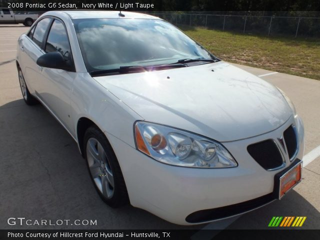 2008 Pontiac G6 Sedan in Ivory White