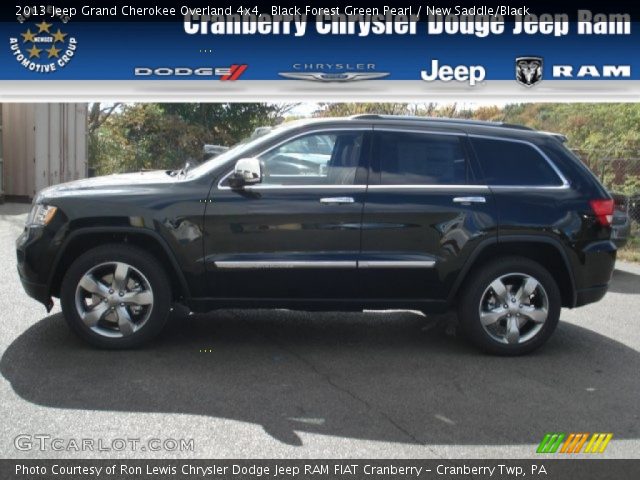 2013 Jeep Grand Cherokee Overland 4x4 in Black Forest Green Pearl