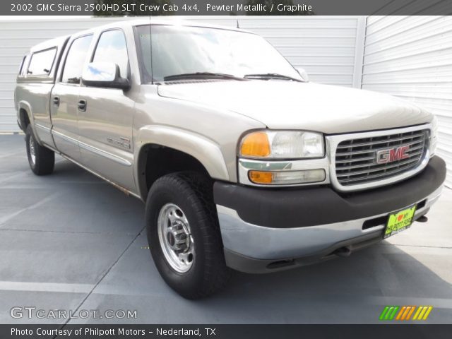 2002 GMC Sierra 2500HD SLT Crew Cab 4x4 in Pewter Metallic