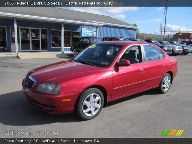 2005 Hyundai Elantra GLS Sedan in Electric Red Metallic