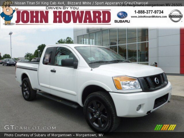 2012 Nissan Titan SV King Cab 4x4 in Blizzard White