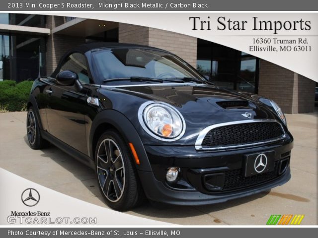 2013 Mini Cooper S Roadster in Midnight Black Metallic