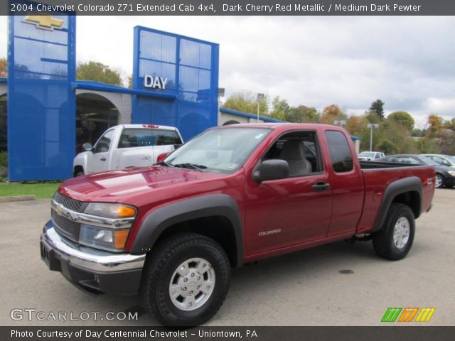 2004 Chevrolet Colorado Z71 Extended Cab 4x4 in Dark Cherry Red Metallic