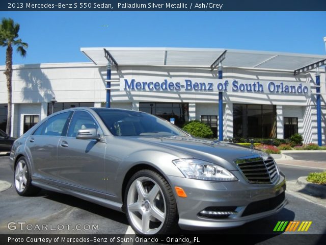 2013 Mercedes-Benz S 550 Sedan in Palladium Silver Metallic