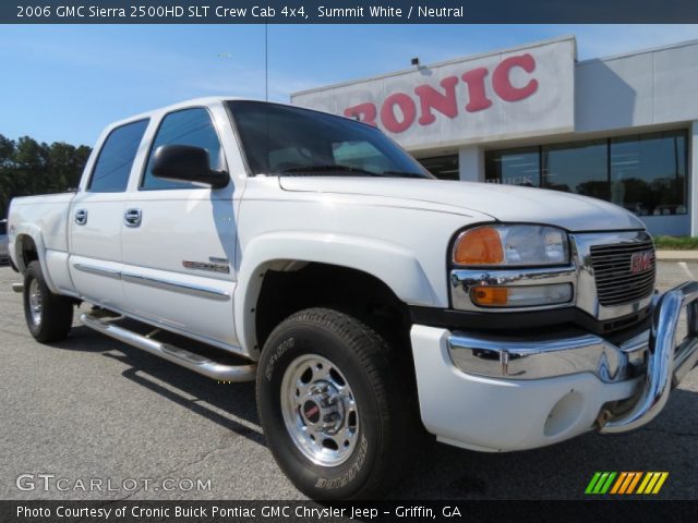 2006 GMC Sierra 2500HD SLT Crew Cab 4x4 in Summit White