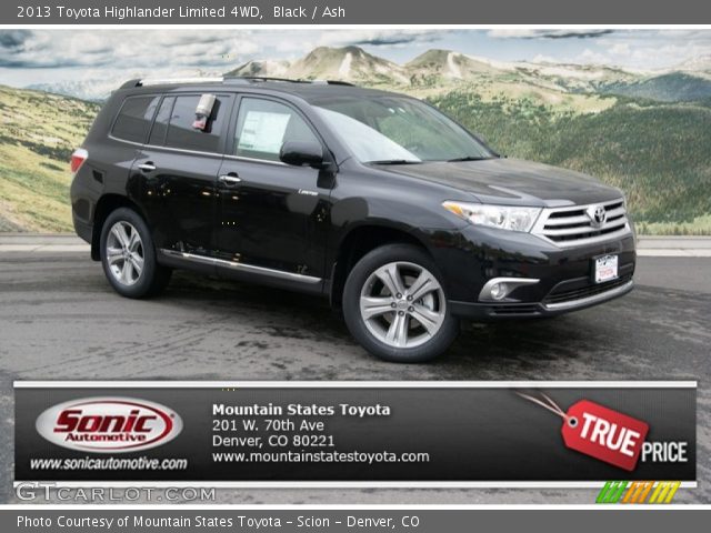 2013 Toyota Highlander Limited 4WD in Black