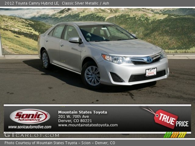 2012 Toyota Camry Hybrid LE in Classic Silver Metallic