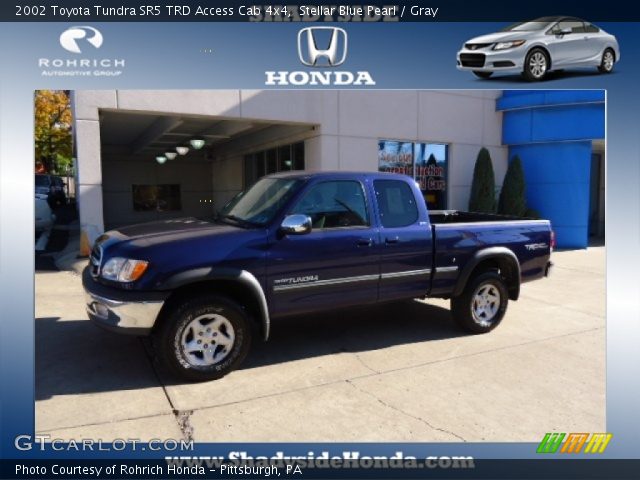 2002 Toyota Tundra SR5 TRD Access Cab 4x4 in Stellar Blue Pearl