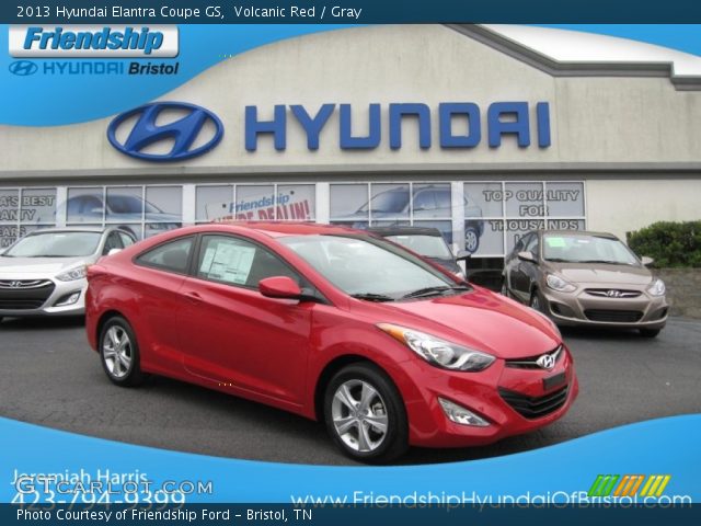 2013 Hyundai Elantra Coupe GS in Volcanic Red