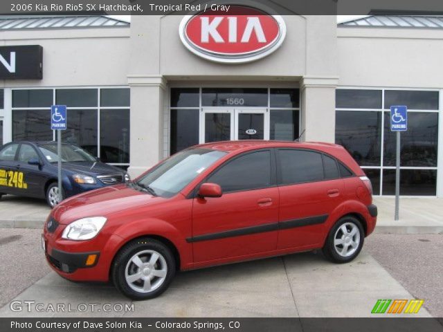 2006 Kia Rio Rio5 SX Hatchback in Tropical Red