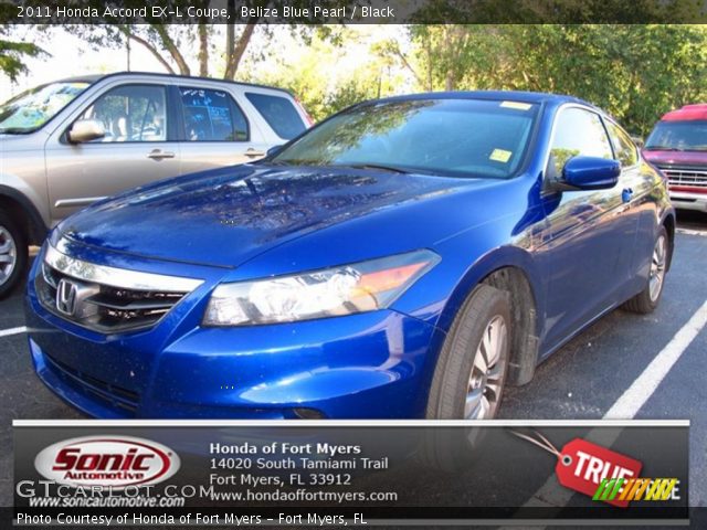 2011 Honda Accord EX-L Coupe in Belize Blue Pearl