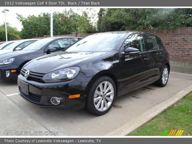 2012 Volkswagen Golf 4 Door TDI in Black