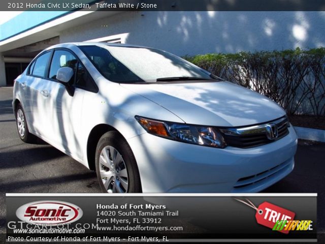 2012 Honda Civic LX Sedan in Taffeta White