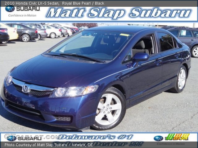 2010 Honda Civic LX-S Sedan in Royal Blue Pearl
