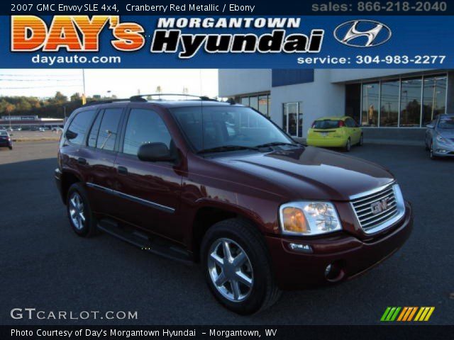 2007 GMC Envoy SLE 4x4 in Cranberry Red Metallic
