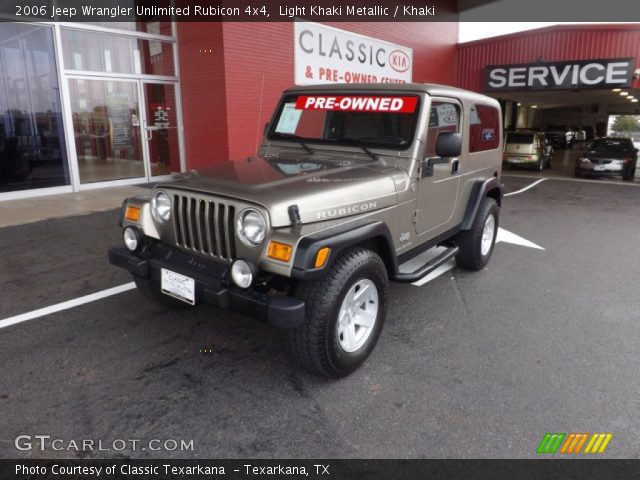 2006 Jeep Wrangler Unlimited Rubicon 4x4 in Light Khaki Metallic