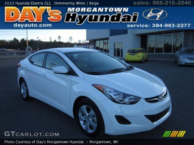 2013 Hyundai Elantra GLS in Shimmering White