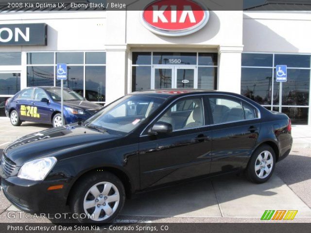2008 Kia Optima LX in Ebony Black