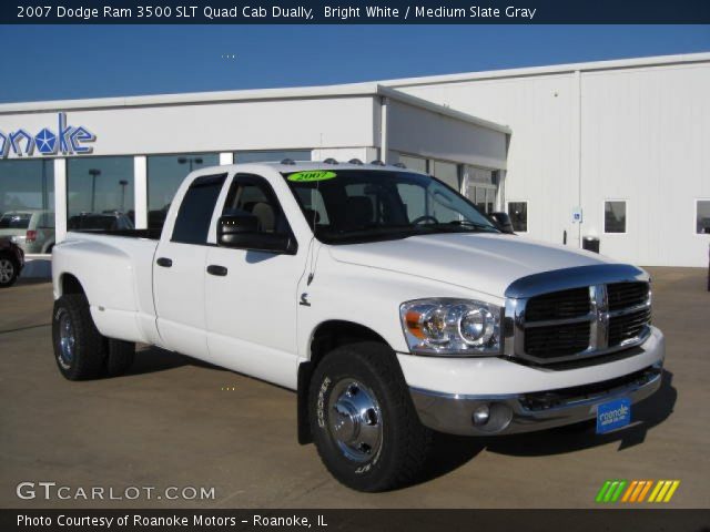 2007 Dodge Ram 3500 SLT Quad Cab Dually in Bright White