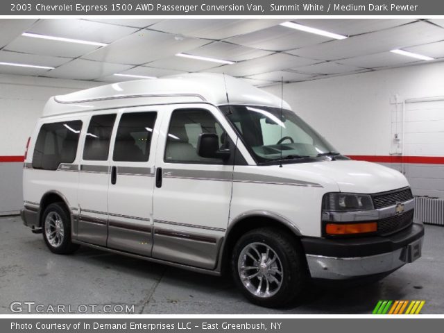 2003 Chevrolet Express 1500 AWD Passenger Conversion Van in Summit White