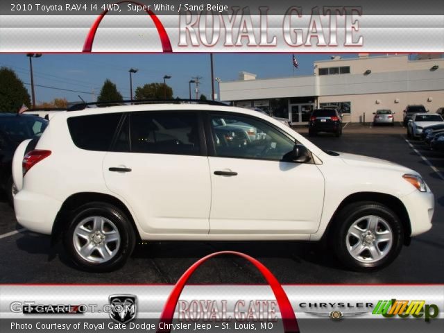 2010 Toyota RAV4 I4 4WD in Super White