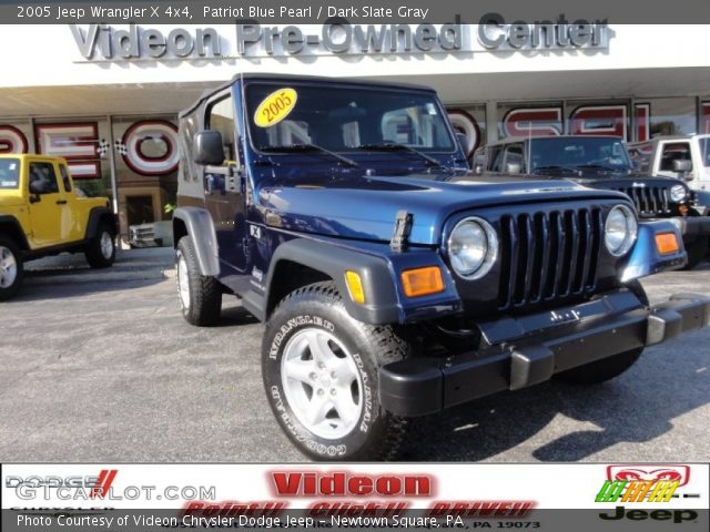 2005 Jeep Wrangler X 4x4 in Patriot Blue Pearl