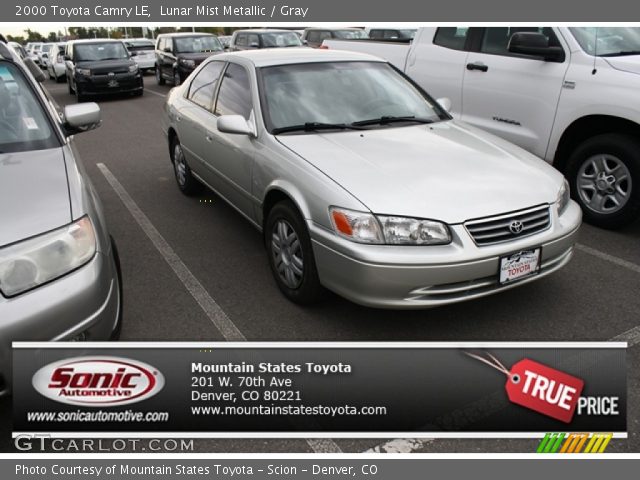 2000 Toyota Camry LE in Lunar Mist Metallic