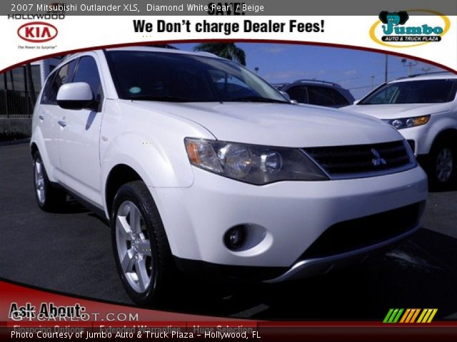 2007 Mitsubishi Outlander XLS in Diamond White Pearl