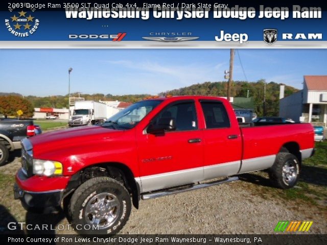 2003 Dodge Ram 3500 SLT Quad Cab 4x4 in Flame Red