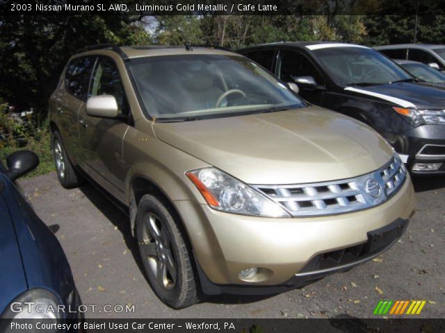 2003 Nissan Murano SL AWD in Luminous Gold Metallic