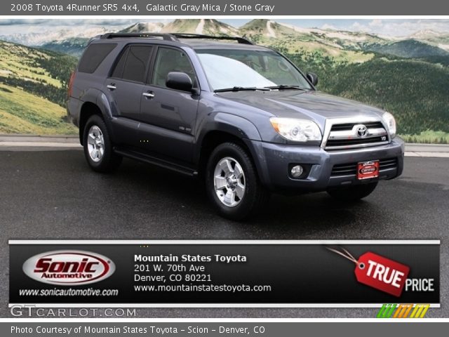 2008 Toyota 4Runner SR5 4x4 in Galactic Gray Mica