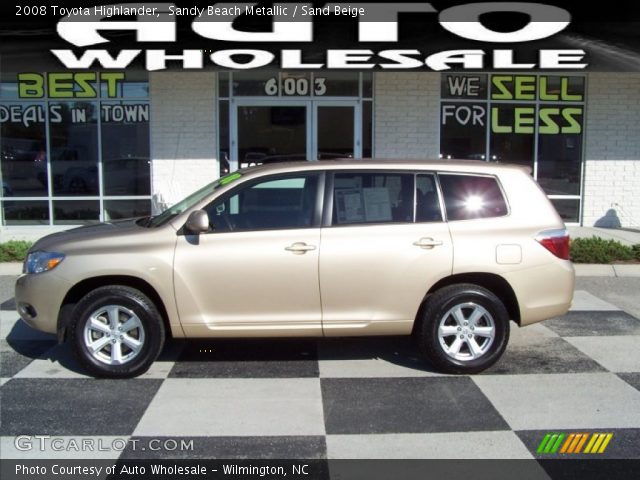 2008 Toyota Highlander  in Sandy Beach Metallic