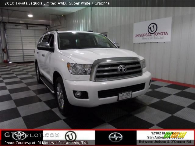 2010 Toyota Sequoia Limited 4WD in Super White